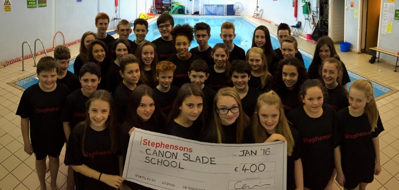 Stephensons makes a splash with school donation