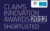 Claims Innovation Awards 2012