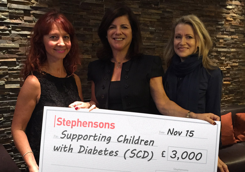 Childrens Charity Boosted by &pound;3k Diabetes Donation