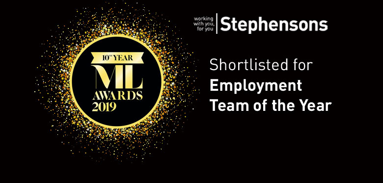 Stephensons employment team shortlisted for top legal award