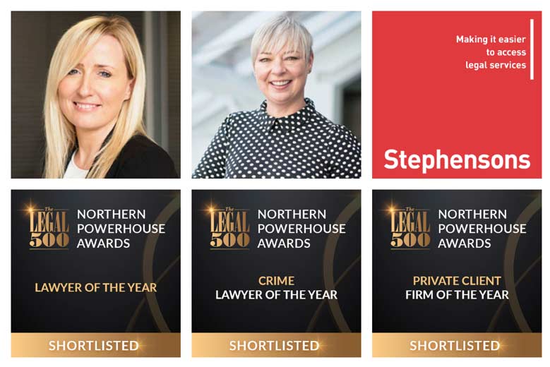 Stephensons shortlisted for three Legal 500 Northern Powerhouse Awards 