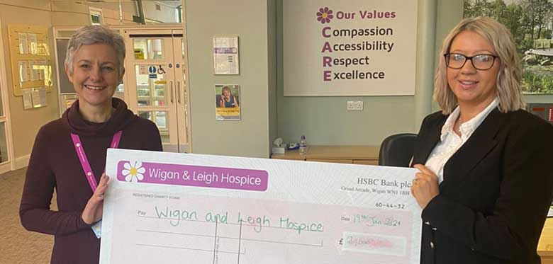 Stephensons supports Wigan & Leigh Hospice with GBP20,000 contribution towards its work 