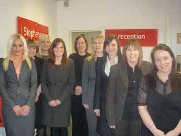 St Helens family team, Rhian Friend fourth from the left