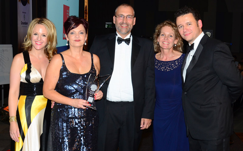 Stephensons Conveyancing Team with their LFS Award for best website / social media